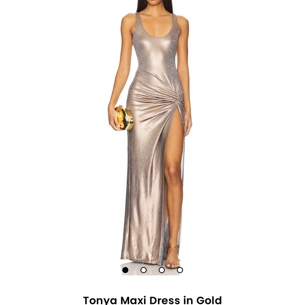Lovers + Friends Tonya Maxi Dress in Gold